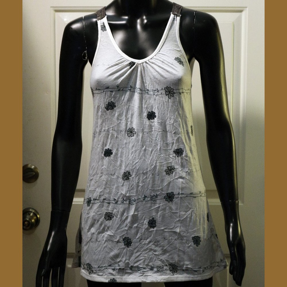 Crochet back racer cut halter top/ dress